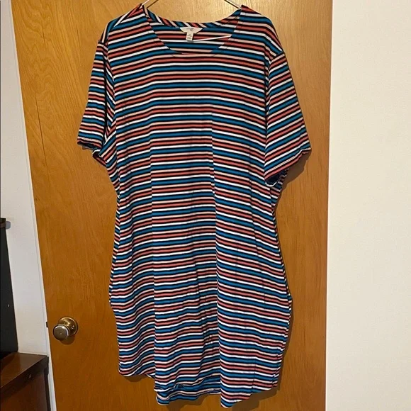 Terra & Sky Multicolor Striped Dress - Picture 1 of 3